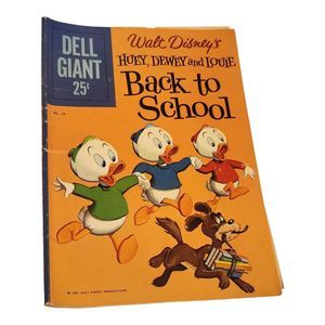 Walt Disney's Huey, Dewey and Louie Back to School Dell Giant Comic 1960 No. 35
